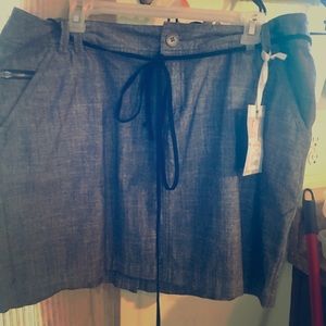 Converse skirt with suede belt